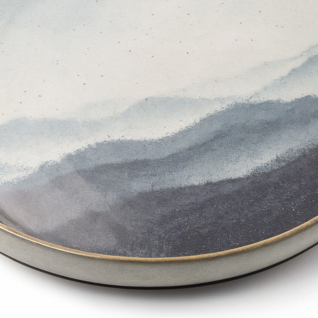 Bernatexshop Piatto Nebbia — dettaglio del bordo e del profilo