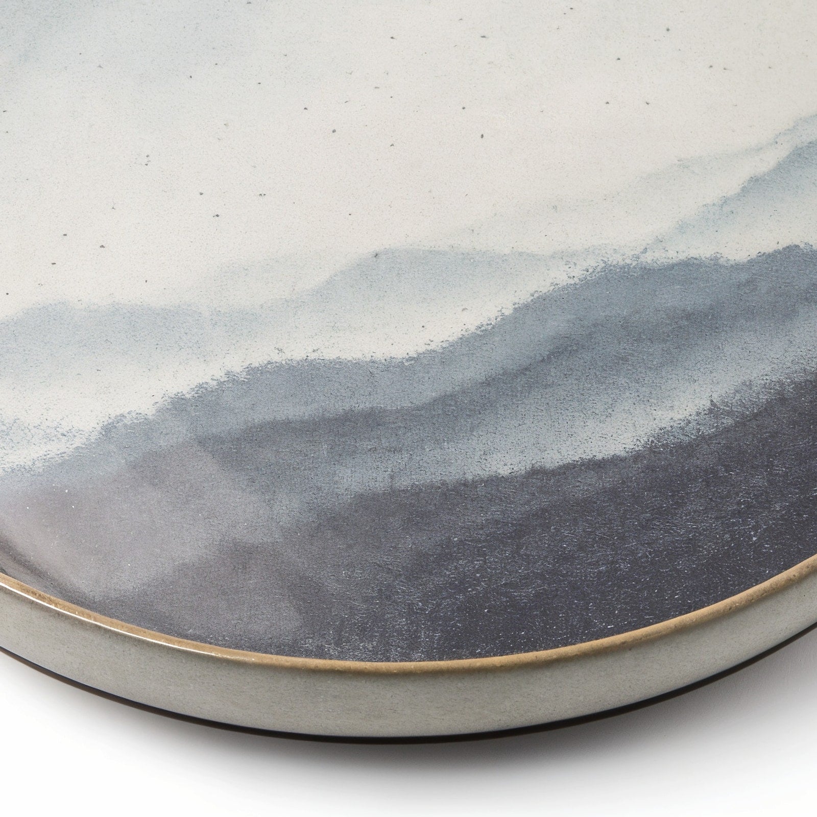 Bernatexshop Piatto Nebbia — dettaglio del bordo e del profilo
