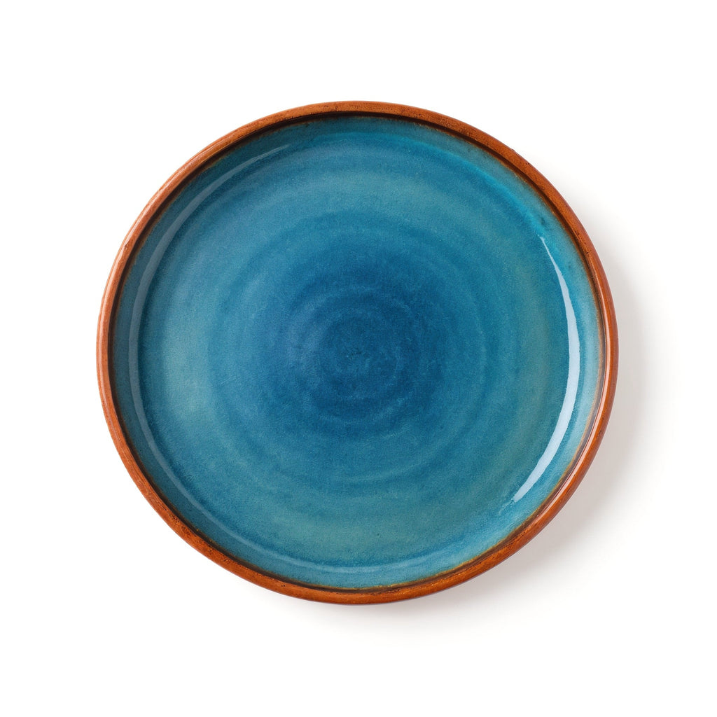 Bernatexshop Piatto Mediterraneo — vista dall'alto del piatto rotondo