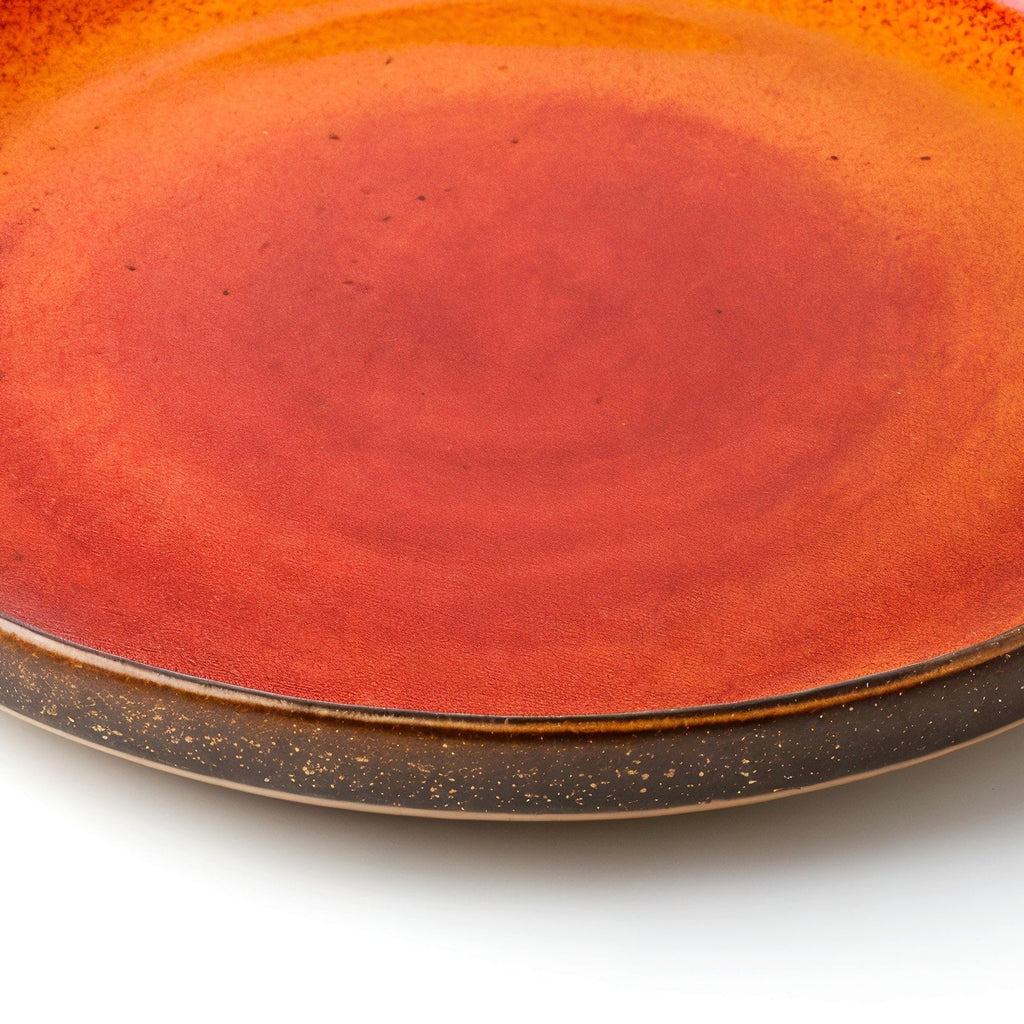 Bernatexshop Piatto Fuoco — dettaglio del bordo frontale e del profilo del piatto