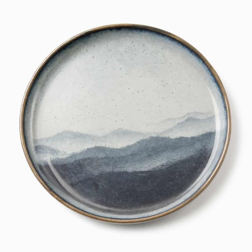 Bernatexshop Piatto Nebbia — vista dall'alto del piatto rotondo
